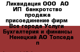 Ликвидация ООО, АО, ИП, банкротство, продажа, присоединение фирм - Все города Услуги » Бухгалтерия и финансы   . Ненецкий АО,Топседа п.